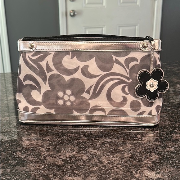 Vera Bradley Night & Day 2010Spring Pattern Zipped Travel Mesh Outer w/Liner GUC - Picture 4 of 16